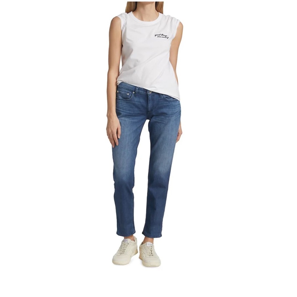 rag & bone | Dre Low-Rise Slim Boyfriend - Poppy